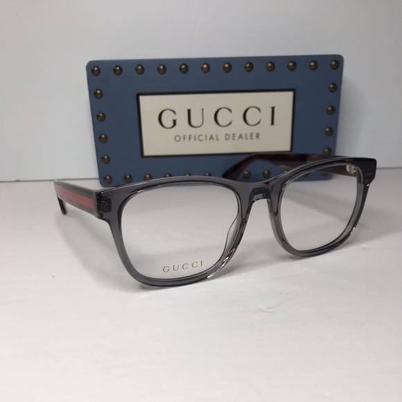 💯 Original Gucci's GG0004ON  soft lines across  frames acetate front.Iconic web - Picture 3 of 11